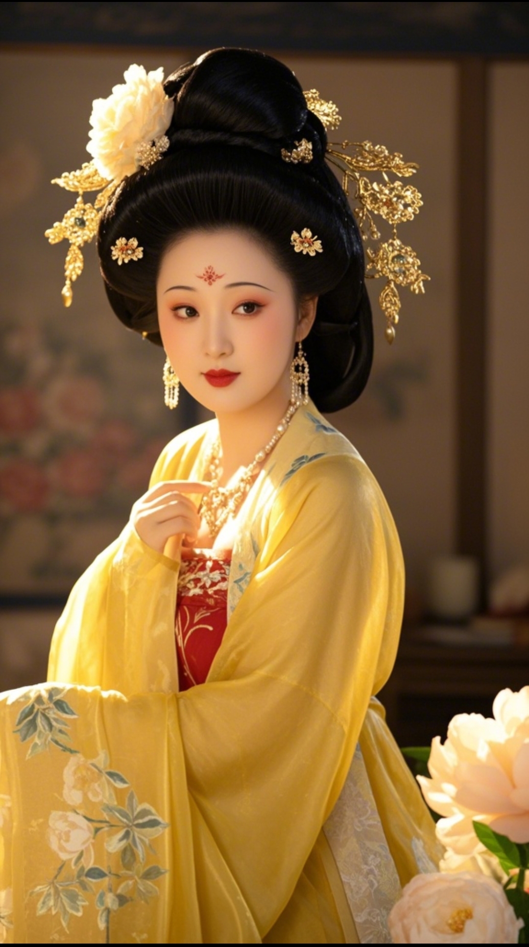 杨贵妃之美,犹如盛唐时期绽放的绝世牡丹,娇艳而典雅