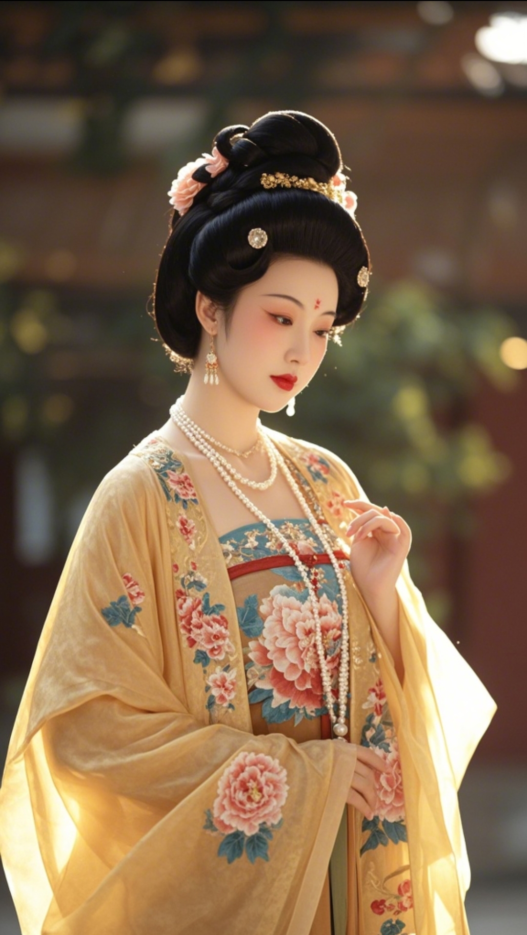 杨贵妃之美,犹如盛唐时期绽放的绝世牡丹,娇艳而典雅