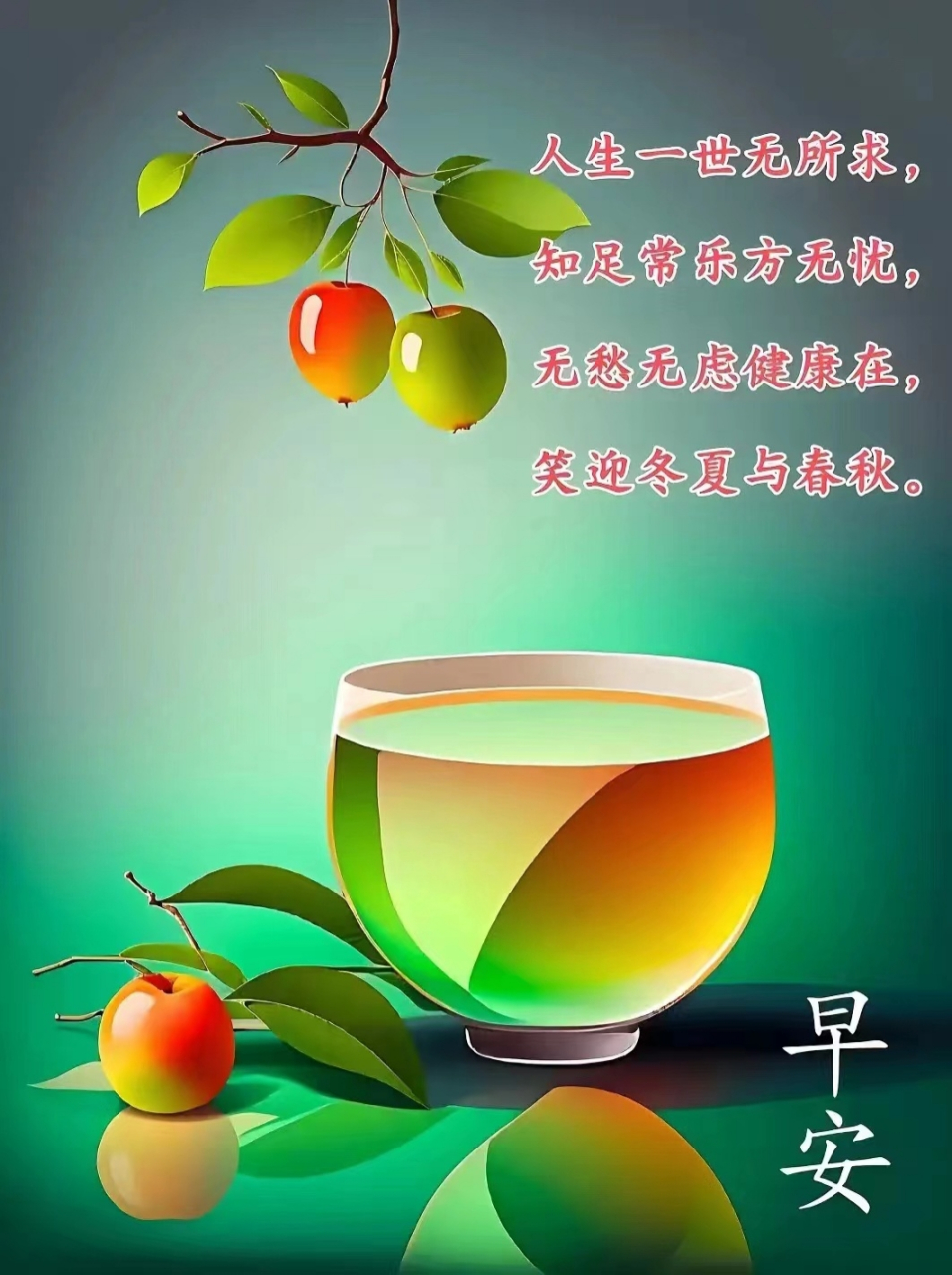 知足常乐方无忧,笑迎春夏与秋