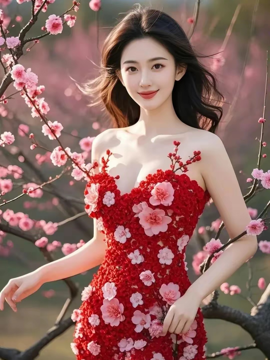 美若画中仙子临, 笑靥如花映晚霞