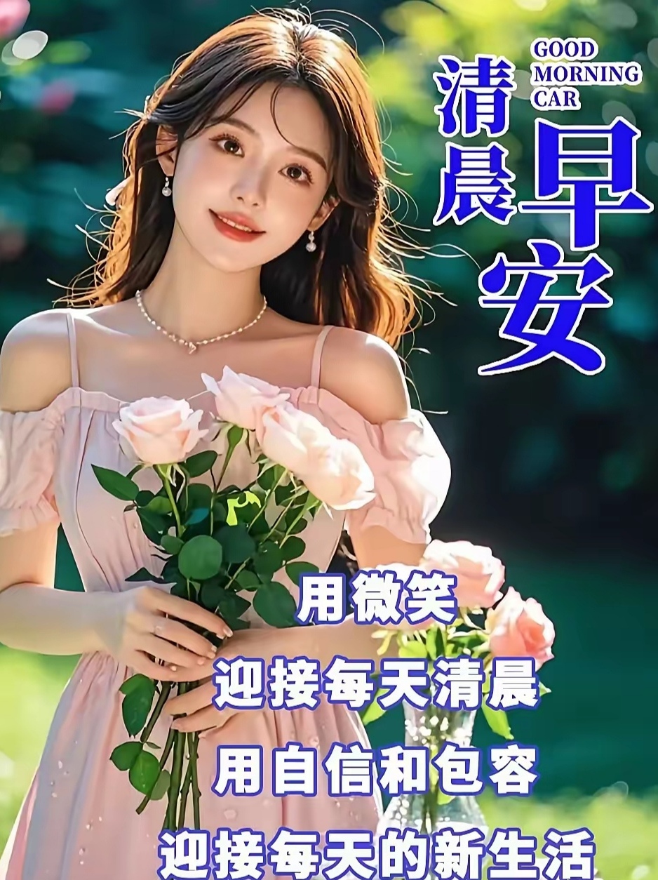 如同春日里初绽的花朵,瞬间点亮了眼眸,让比基尼美女早上好问候图片