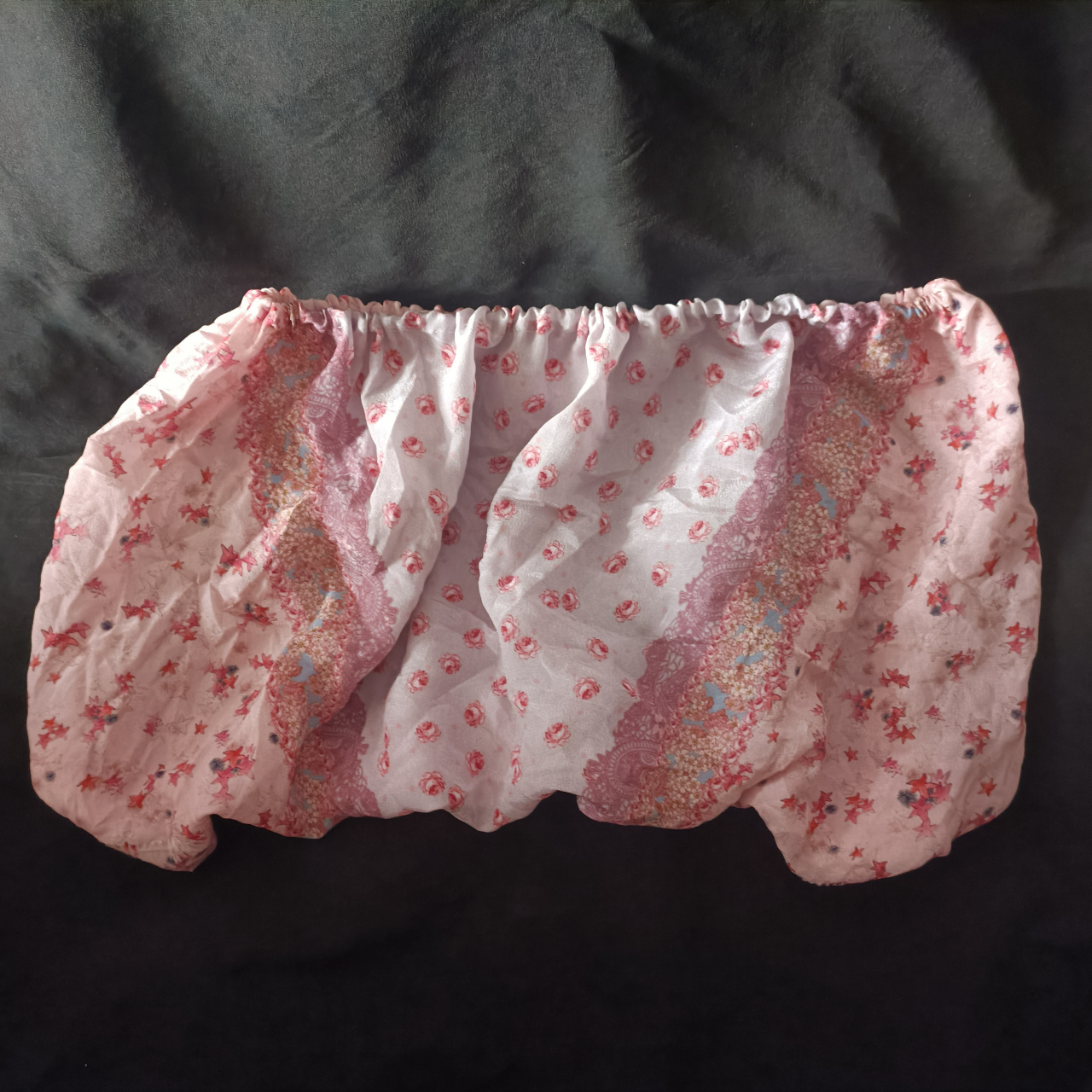 纯手工制作真丝裹胸 最近刷抖音,看到直播间各种买真丝布料头的,一时