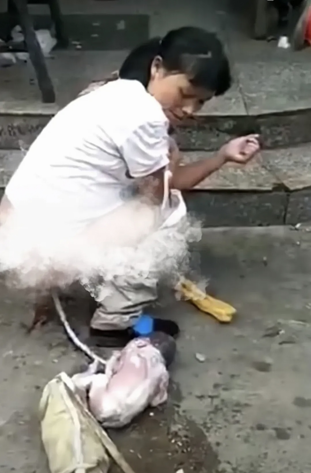 生命降临的街头,守护人性的温暖   在熙攘平常的街头