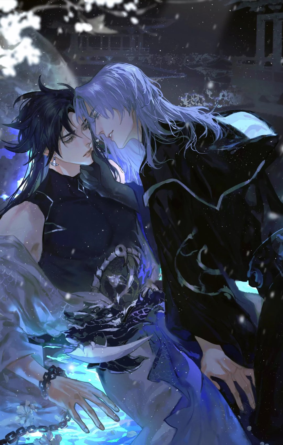 阴阳师# #阴阳师月读# #阴阳师神启荒# 很冷门的cp,但是真的核Ё