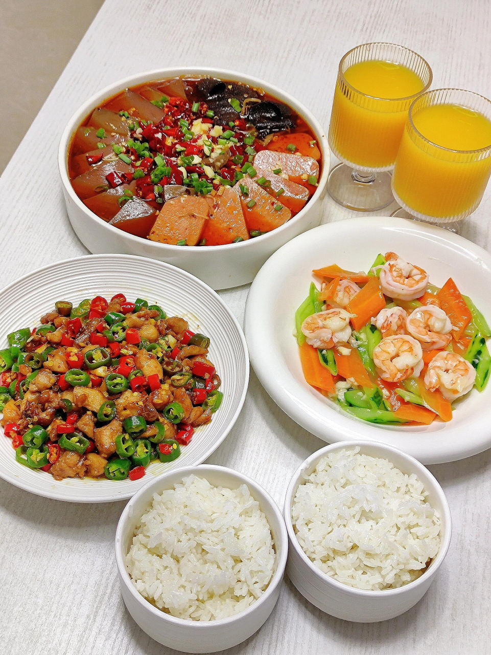 二人食 今日午餐分享,家常下饭菜.真的香迷糊了.