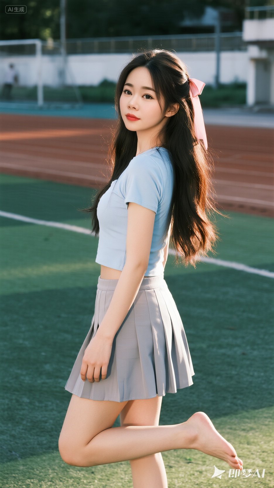 即梦a,清新校园风,活力少女感,阳光下奔跑的青春