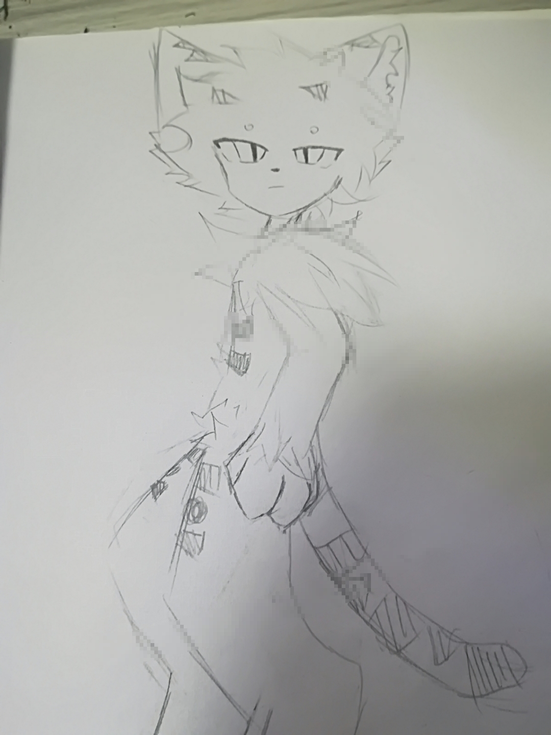 超绝侧身照#画渣摸鱼# #跪求度娘给点流量# #兽设# #兽# #兽设# #热点