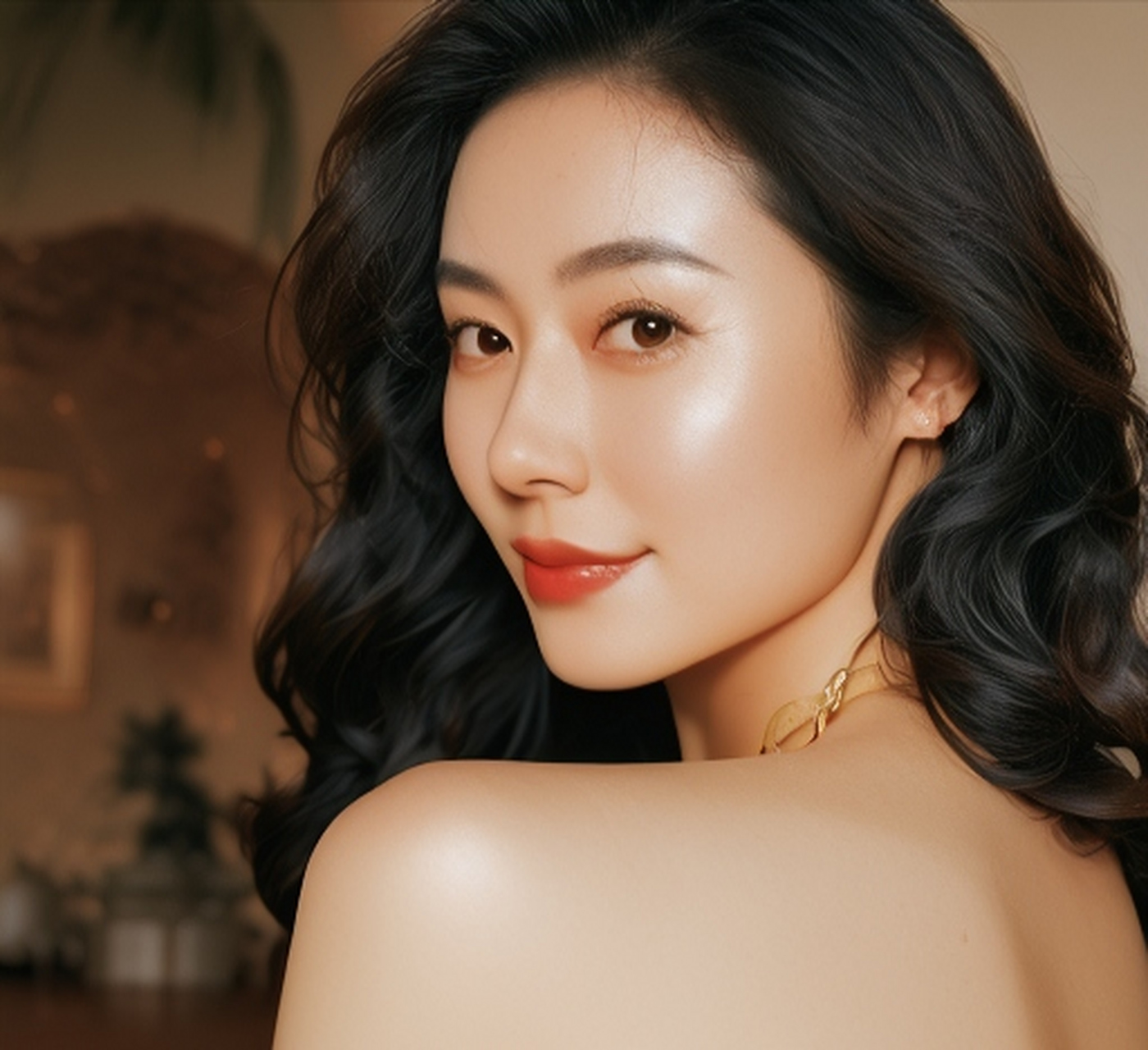 经典风美女,迷人的笑容回眸一笑百媚生的姿态和气质简直是极品美人