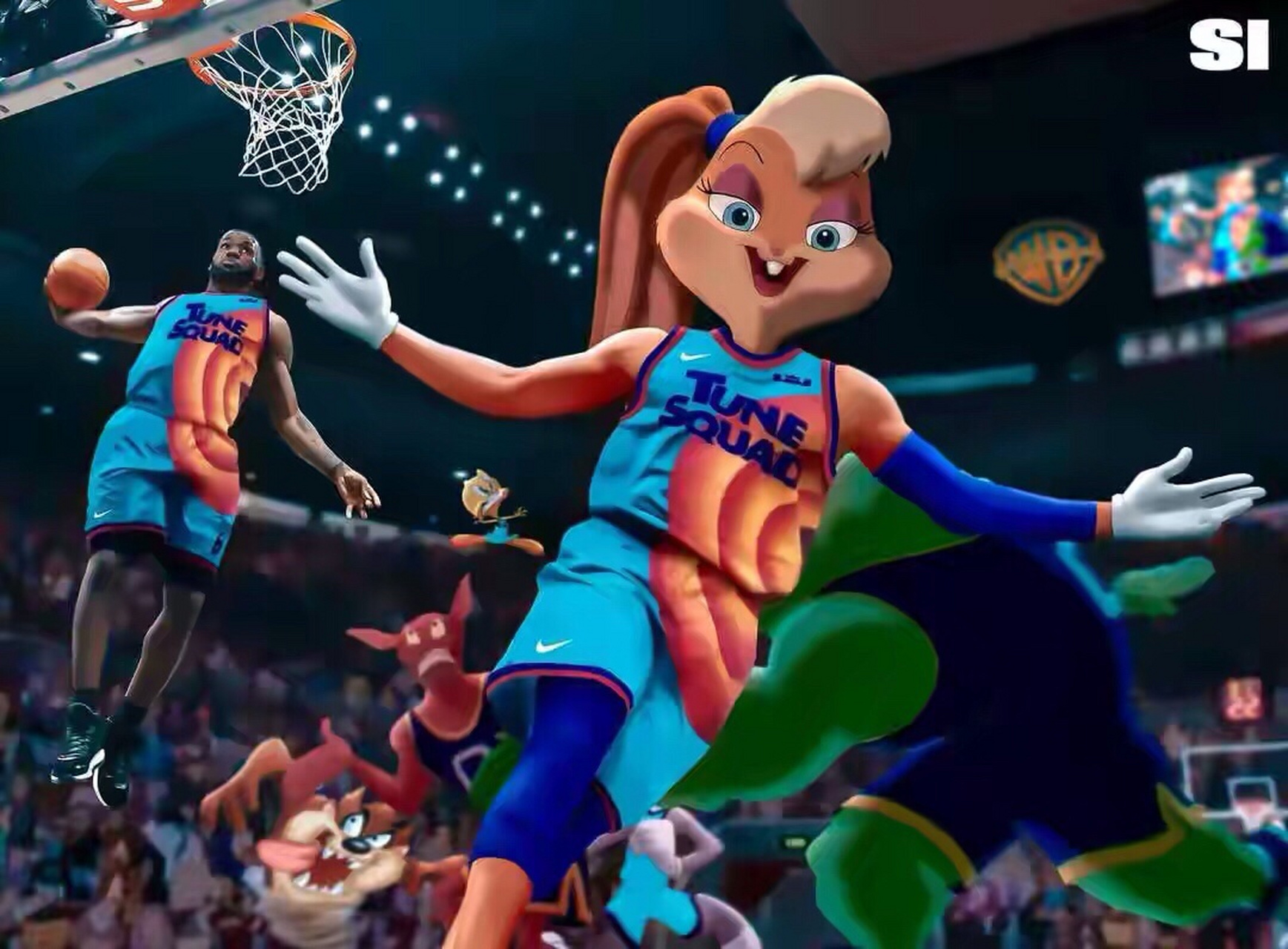 nba篮球# 电影《空中大灌篮2》由詹姆斯主演,定于2021年7月16日于