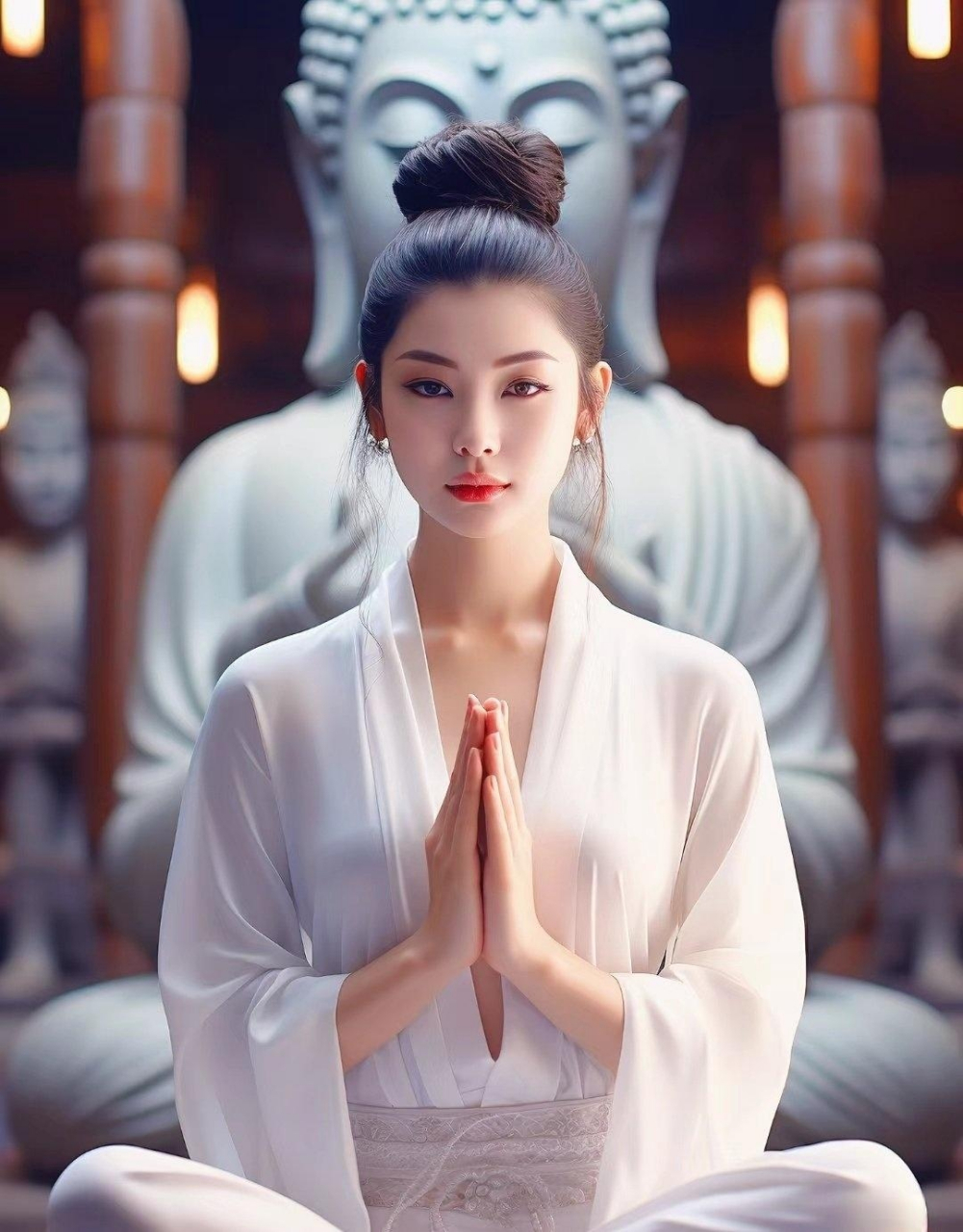 《问佛》仓央嘉措  我问佛:为何不给所有女子羞花闭月容颜?