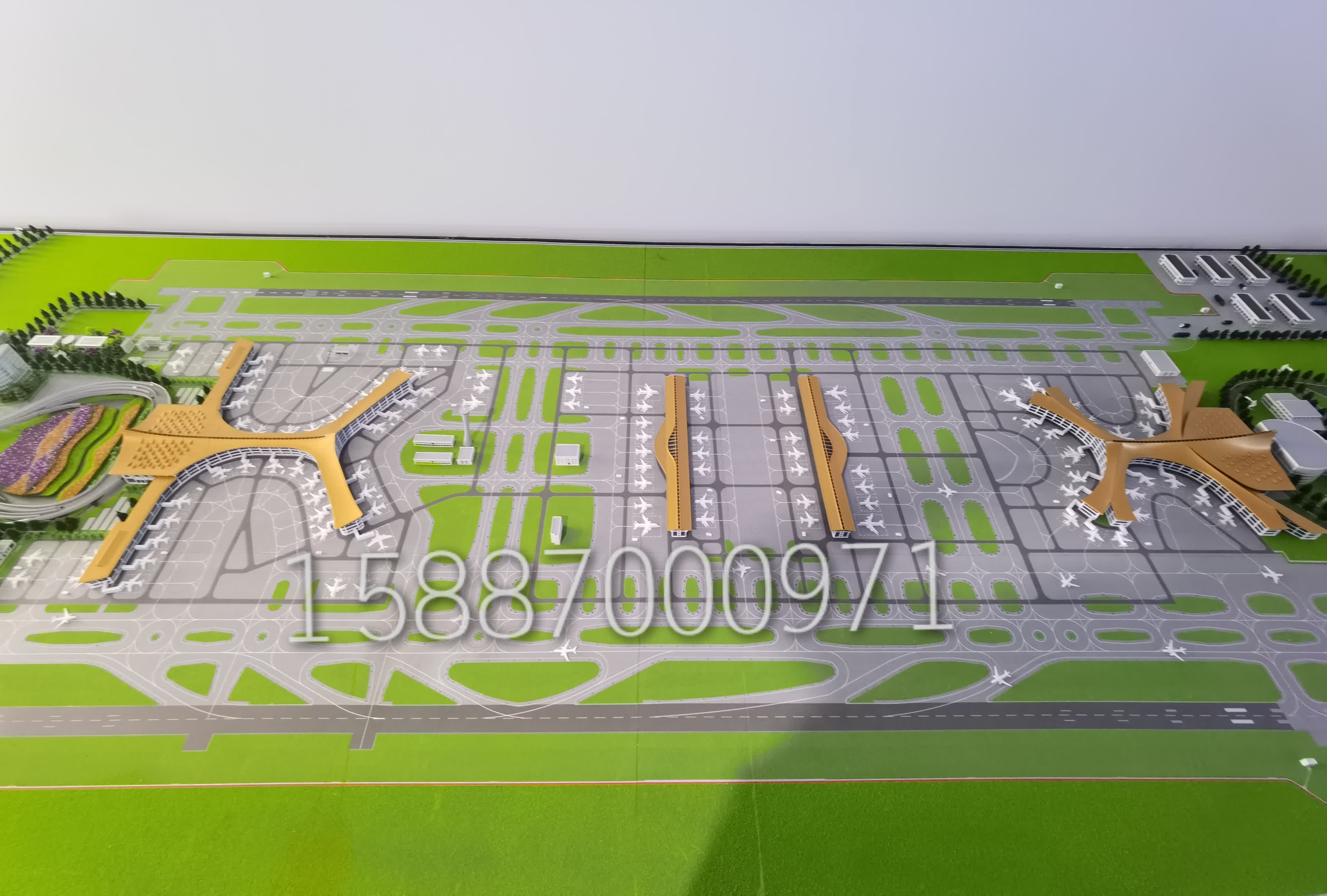 机场沙盘模型,长水机场模型,t1航站楼模型,t2航站楼模型.