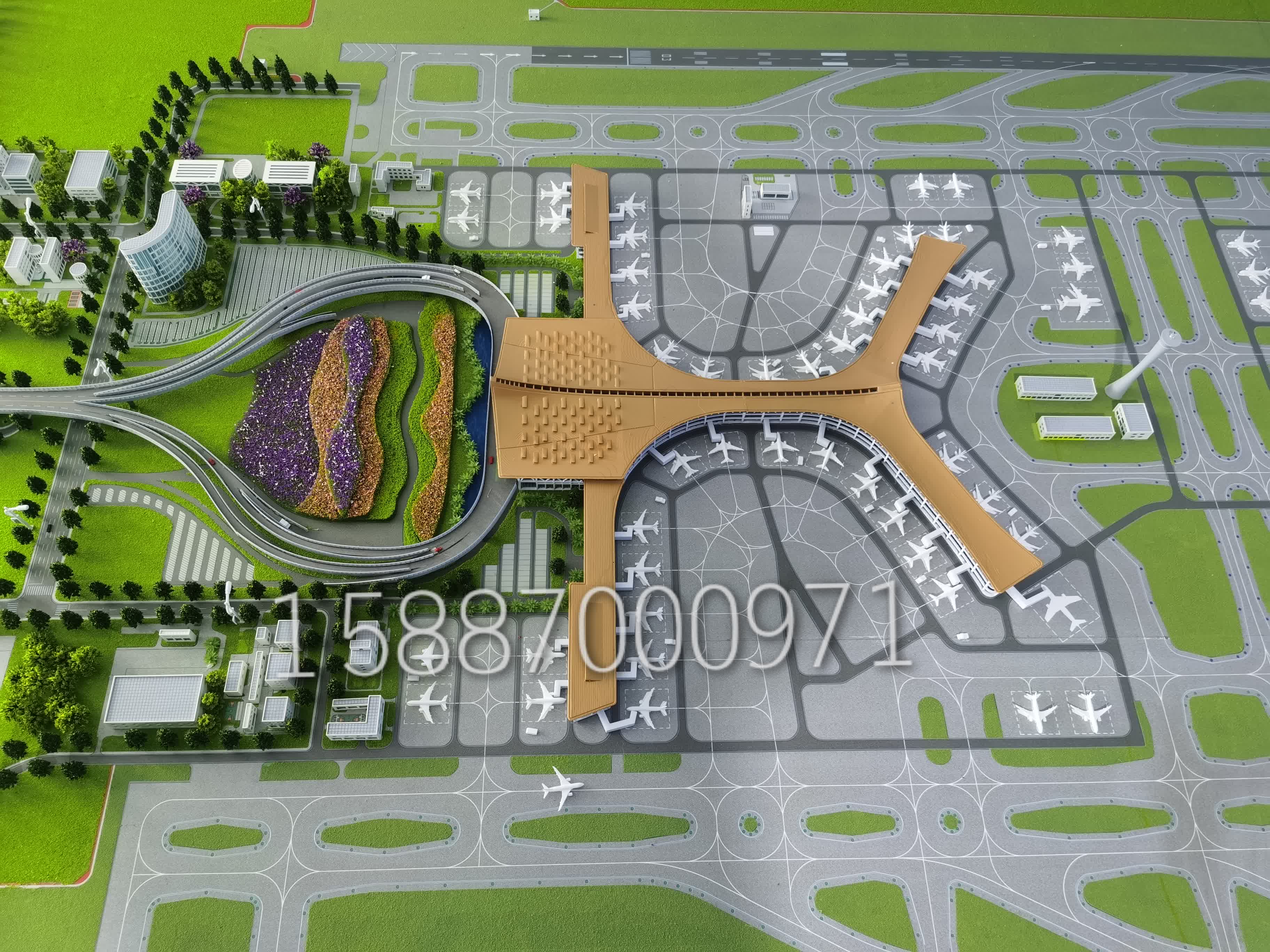 机场沙盘模型,长水机场模型,t1航站楼模型,t2航站楼模型,机场跑道模型
