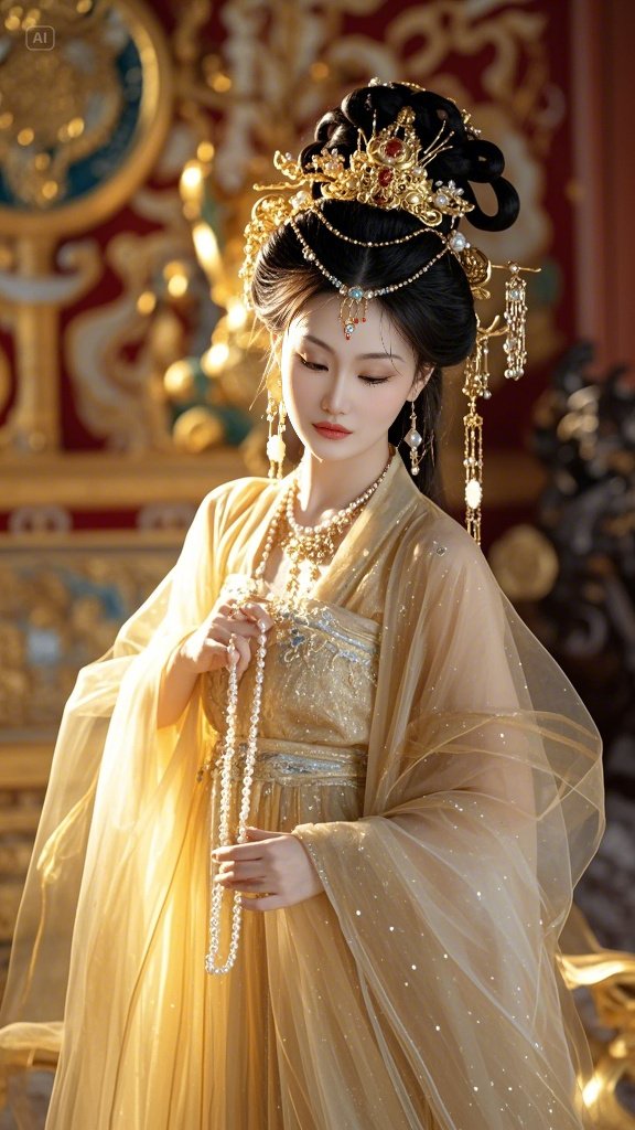 哇,这身华丽的古装,真是美翻了!华丽汉服造型,美到挪不开眼!