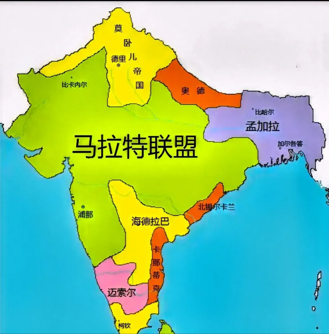 印度约有3000万人拥有蒙古血统的人口,16世纪,蒙古族后裔巴布尔在印度