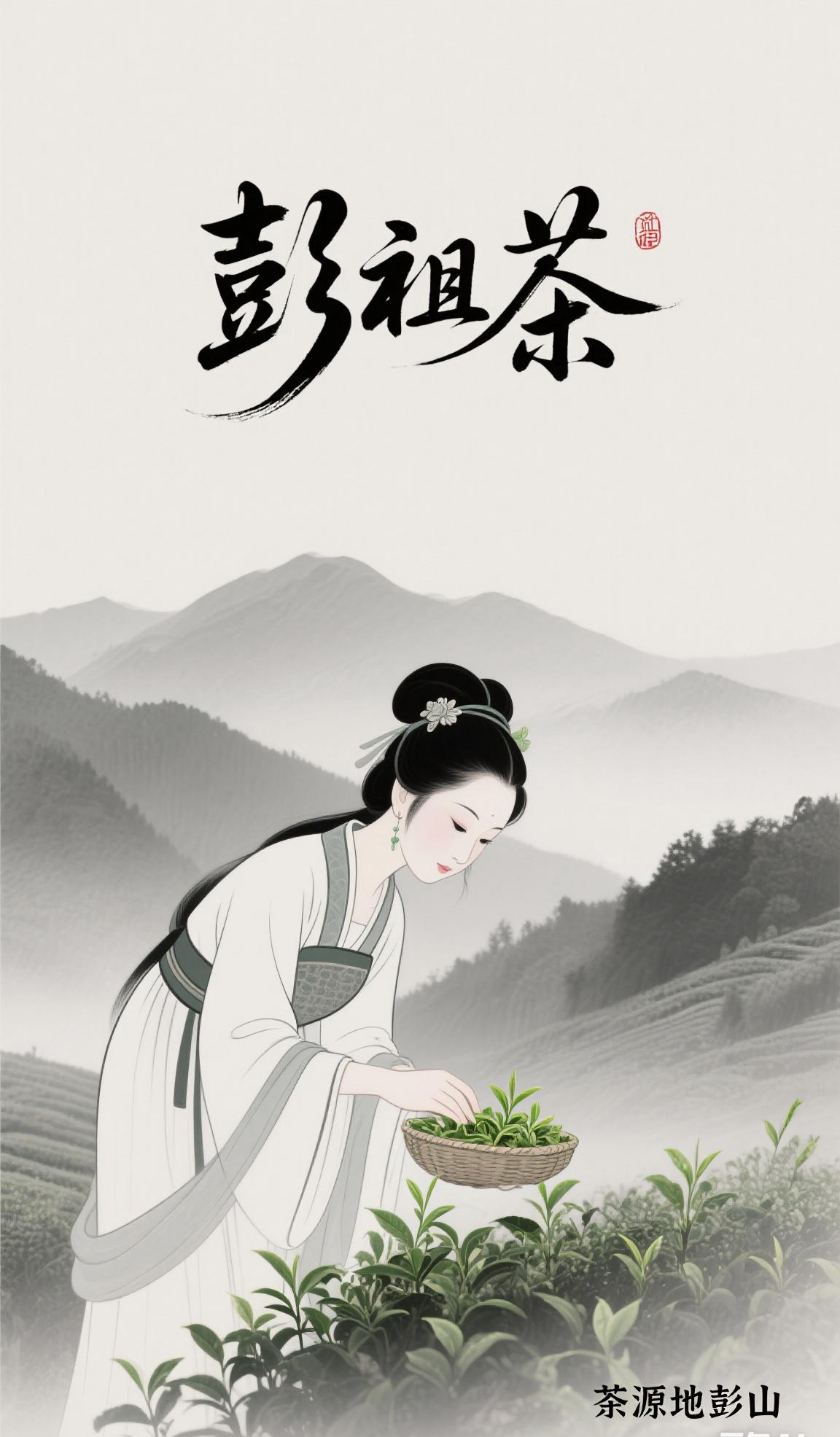 孕育出了世间最富传奇的茶脉茶祖的图片茶仙子宣传画图片彭山 茶 人物