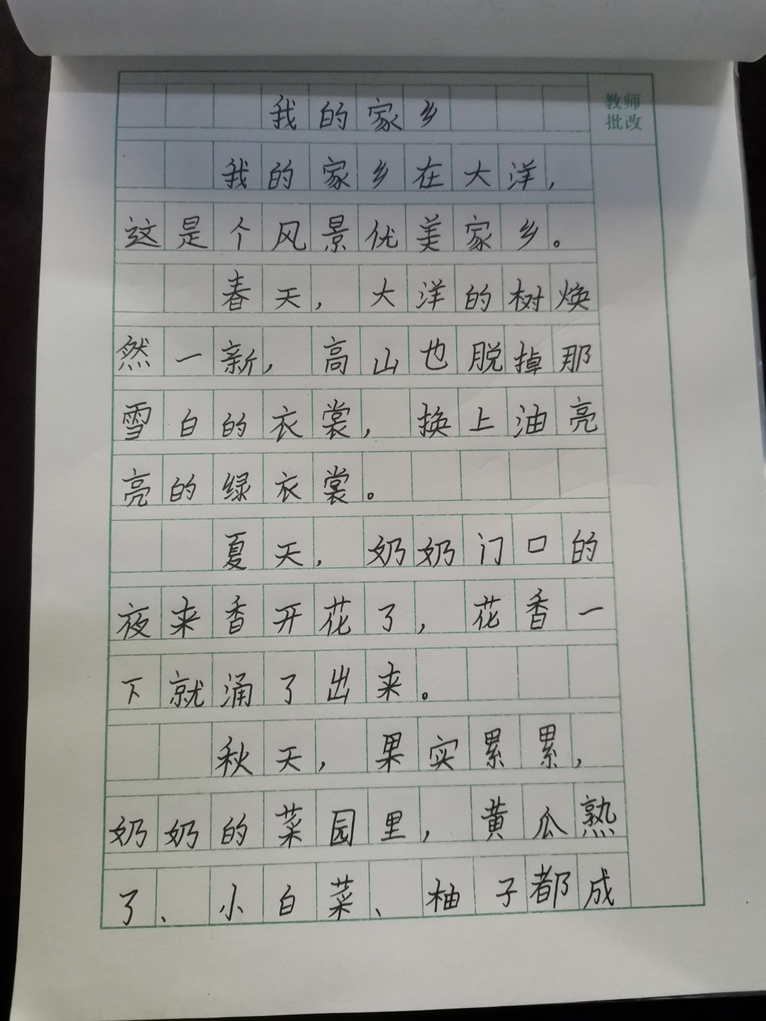 我的家乡 作文