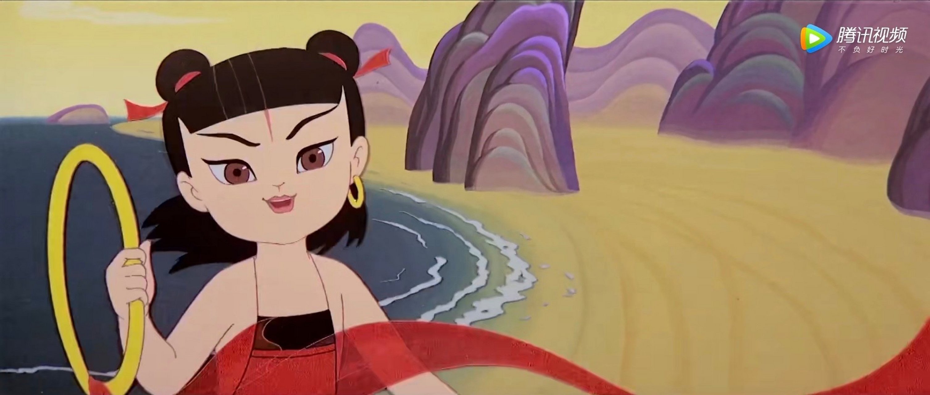 发一波1979年《哪吒闹海》中的哪吒剧照.