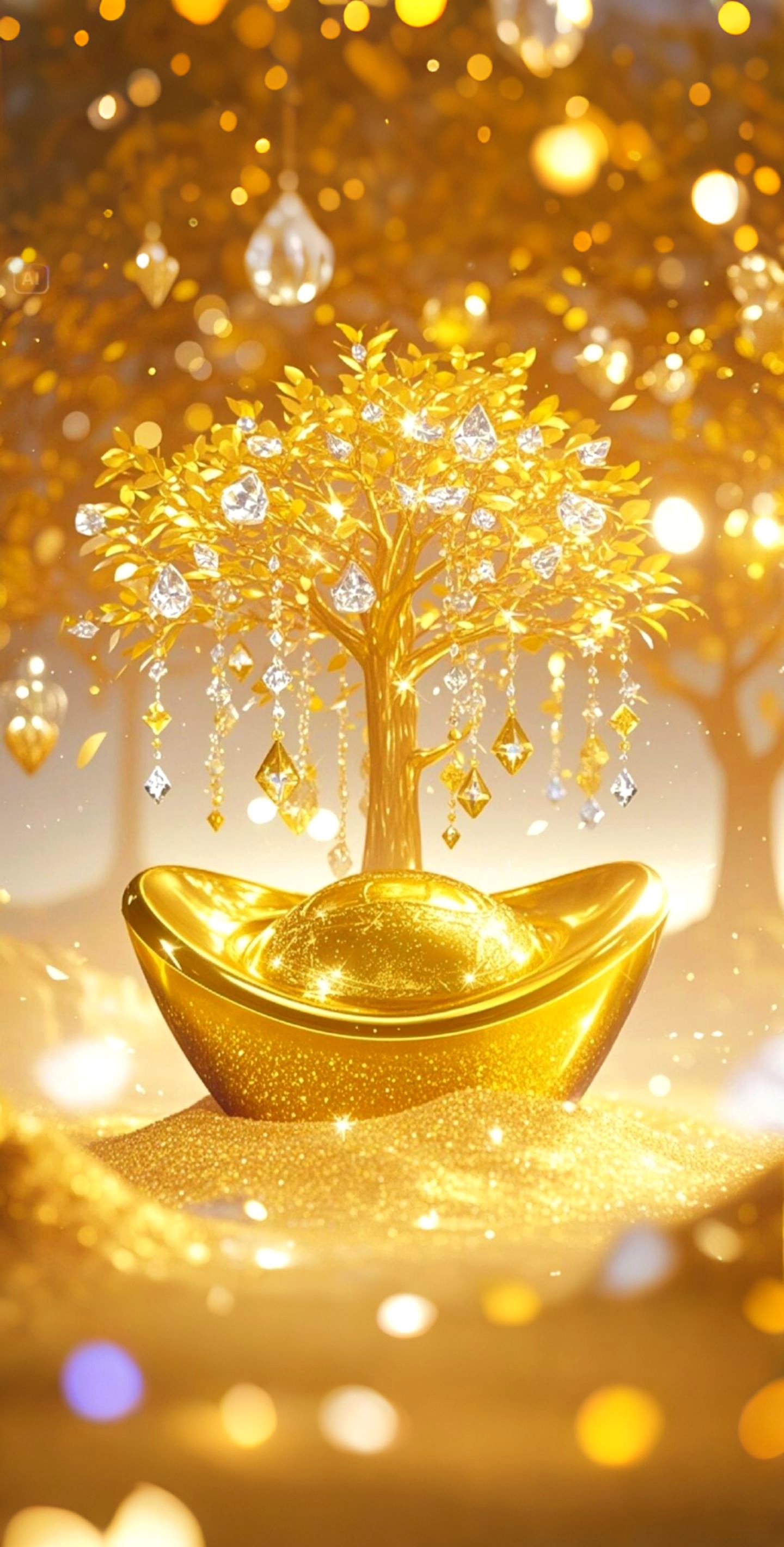 哇塞,这些bling bling的摇钱树,我要抱回家!#动态连更挑战