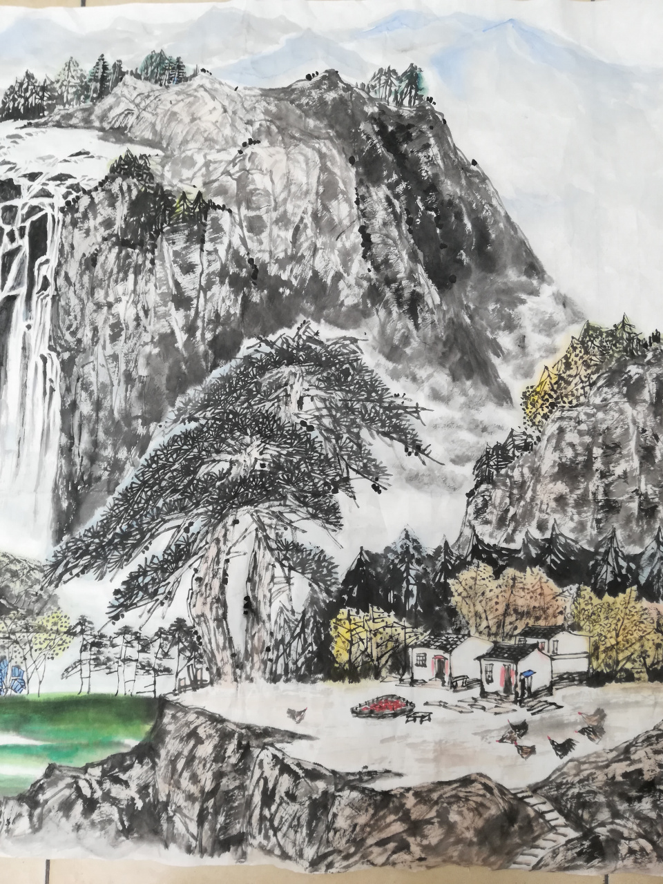 国画山水 画家韩英金国画山水作品《江山如此多娇》