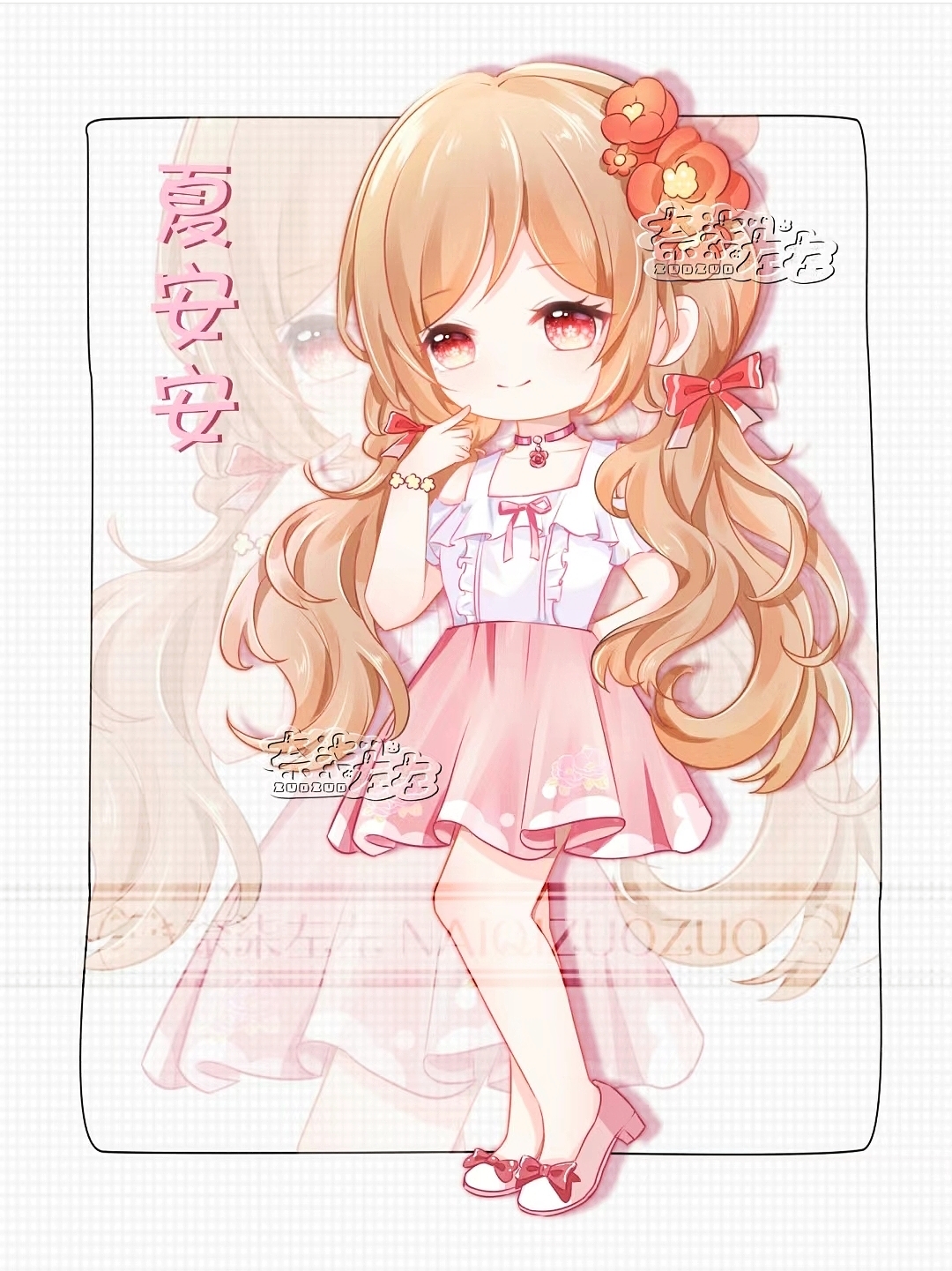 夏安安像活力少女千韩像千金大小姐淑馨像学生伊瞳像黄色马尾辫的少女