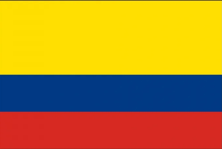 哥伦比亚国旗的意思:黄色象征着金色的阳光,谷物和丰富的自然资源