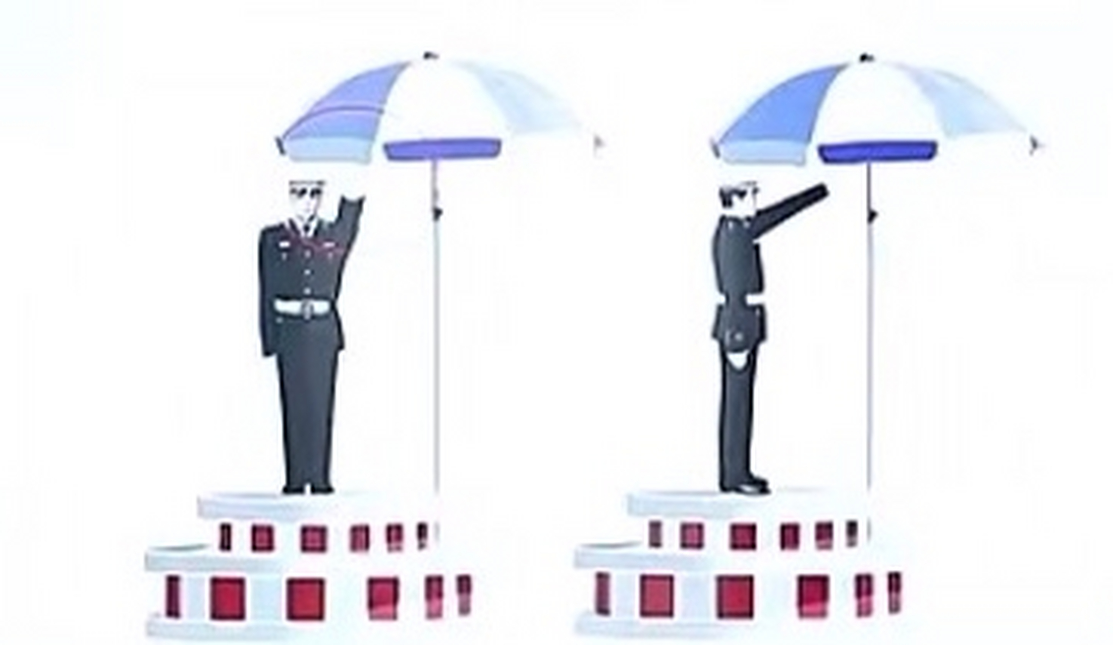 驾考科目一,科目四想要过,交警手势得会认; 左高右放是停止; 左高右摆