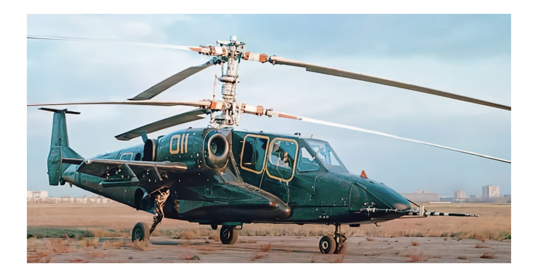 ka-50 武直的原型机,卡莫夫 v-80 直升机.