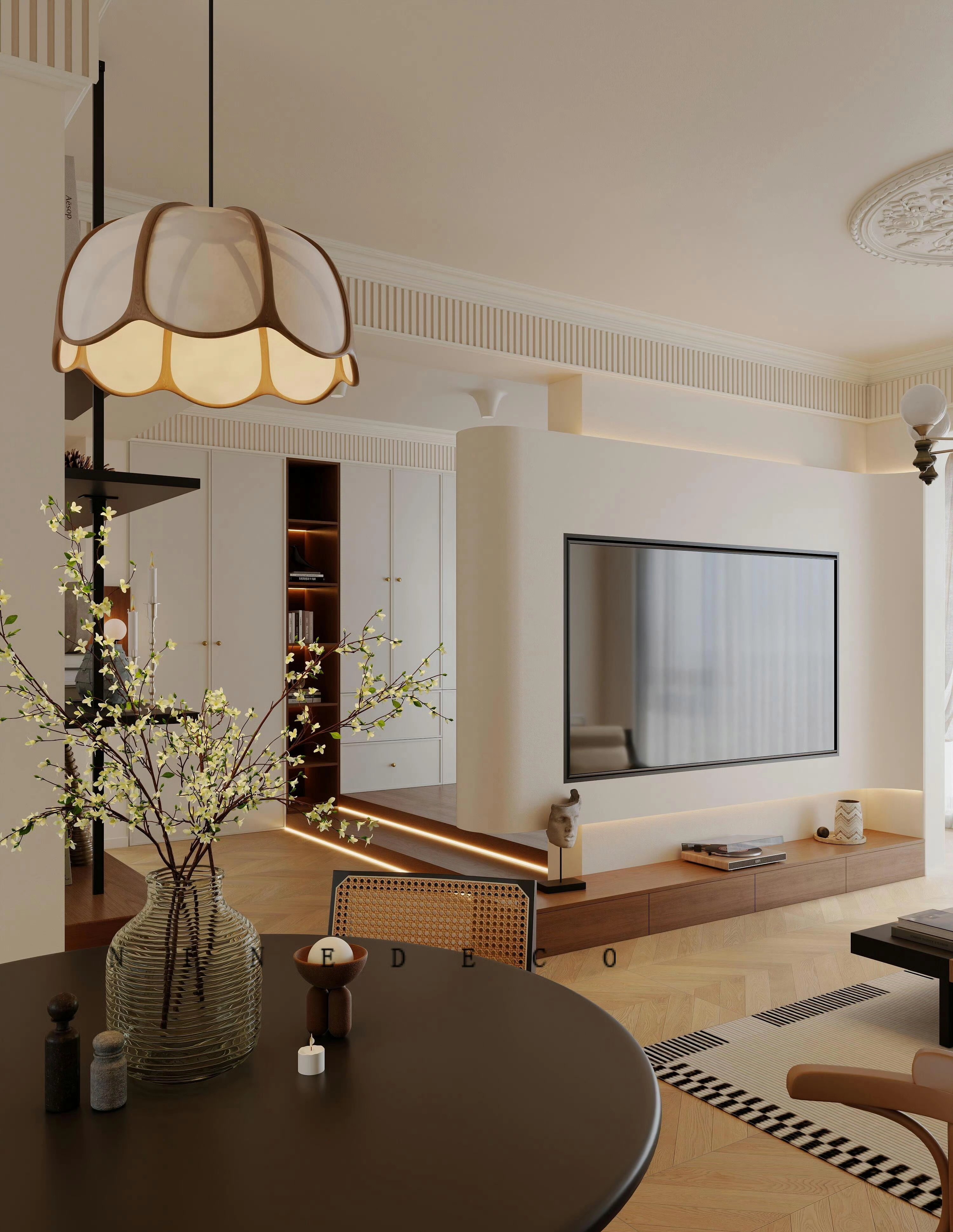 125㎡中古风家居设计,时光沉淀质感,细节诉说优雅