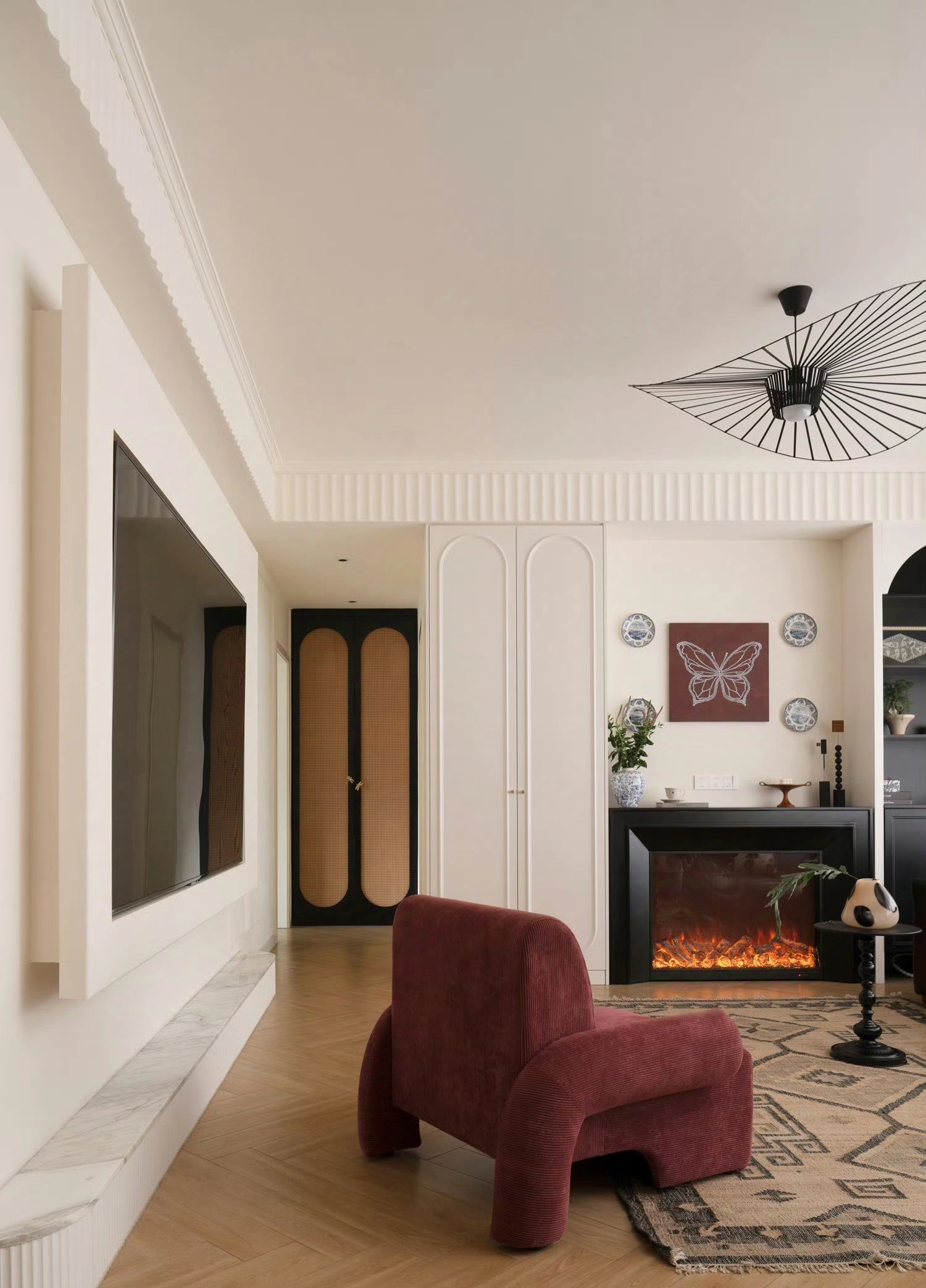 高级质感居家壁纸松弛感装修风格图片居家空间 特别 高雅 有艺术氛围