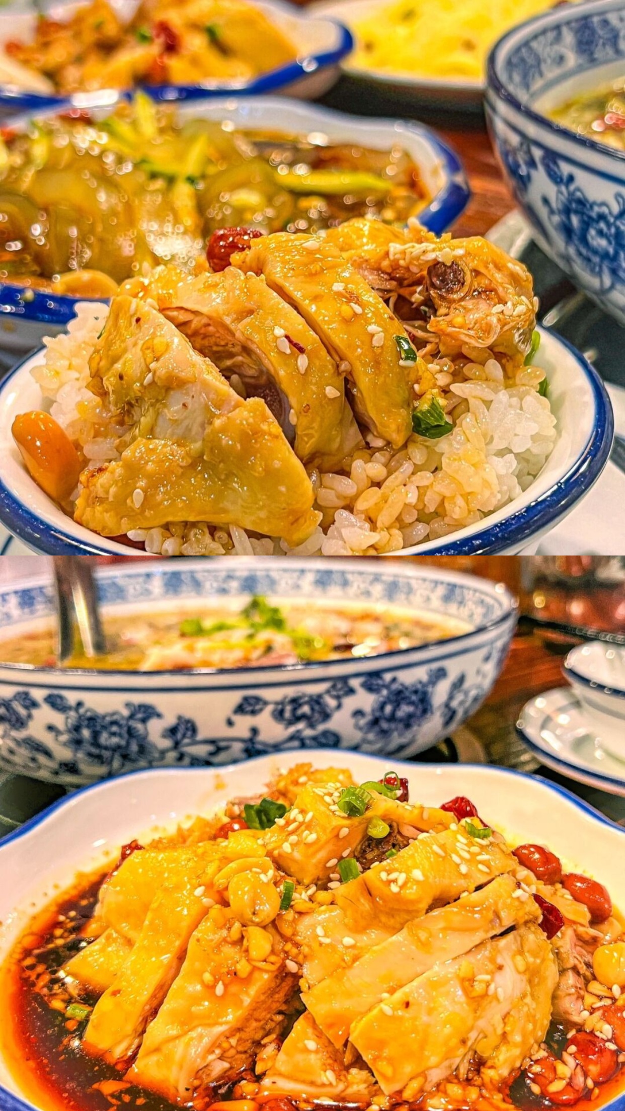 学厨网口水鸡米饭是一道经典川味组合,以麻辣鲜香的口水鸡和软糯米饭