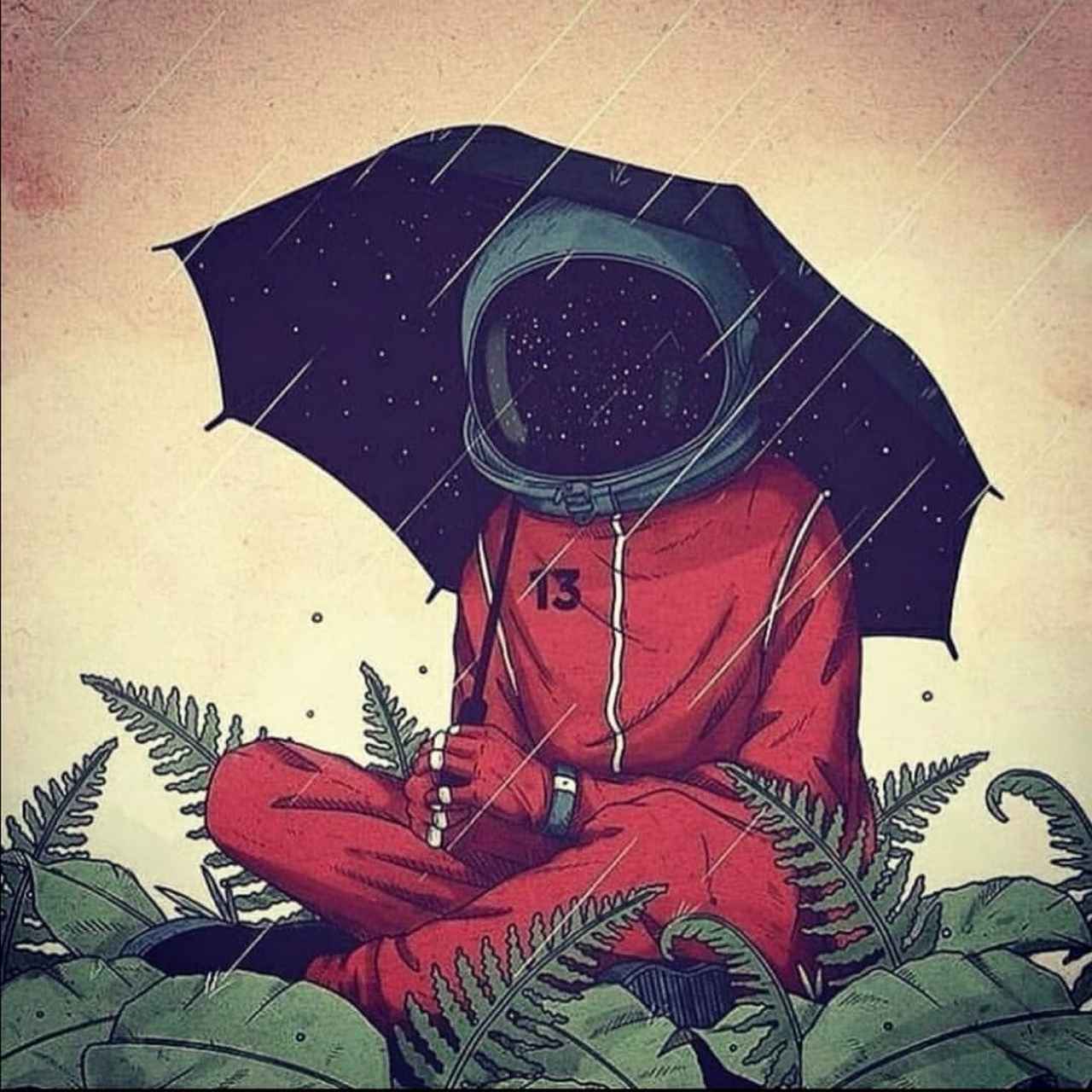 "向宇宙撒一把盐,今天晚上吃盐焗小星球."#太空人# #头像