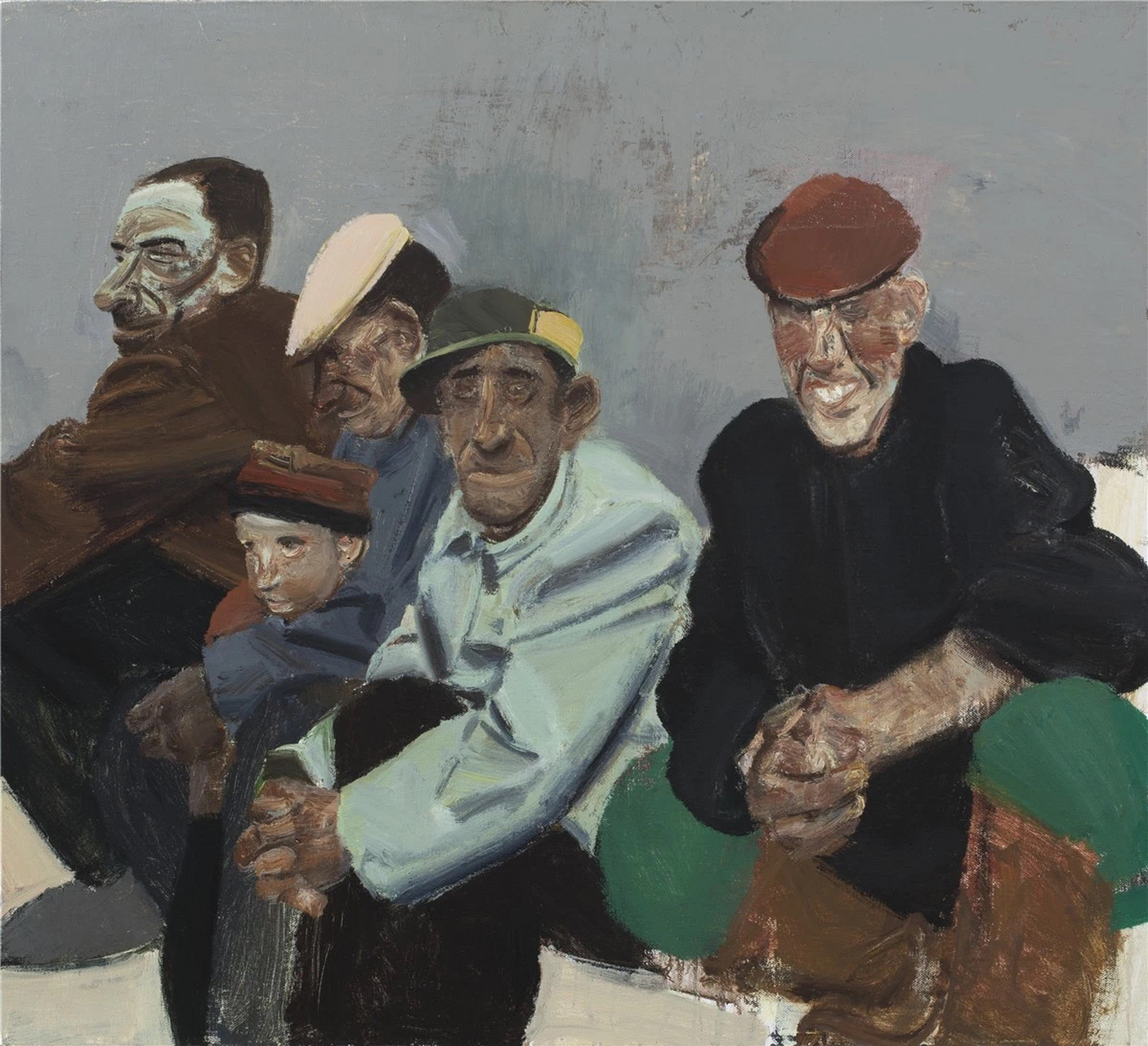 赵培智老师作品给人印象强烈,色彩沉稳,笔触强烈有力,形象质朴