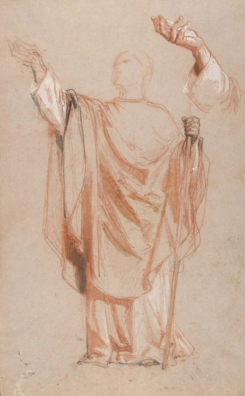 经典素描 —— 法国学院派(academicism)画家:伊西多尔·皮尔斯