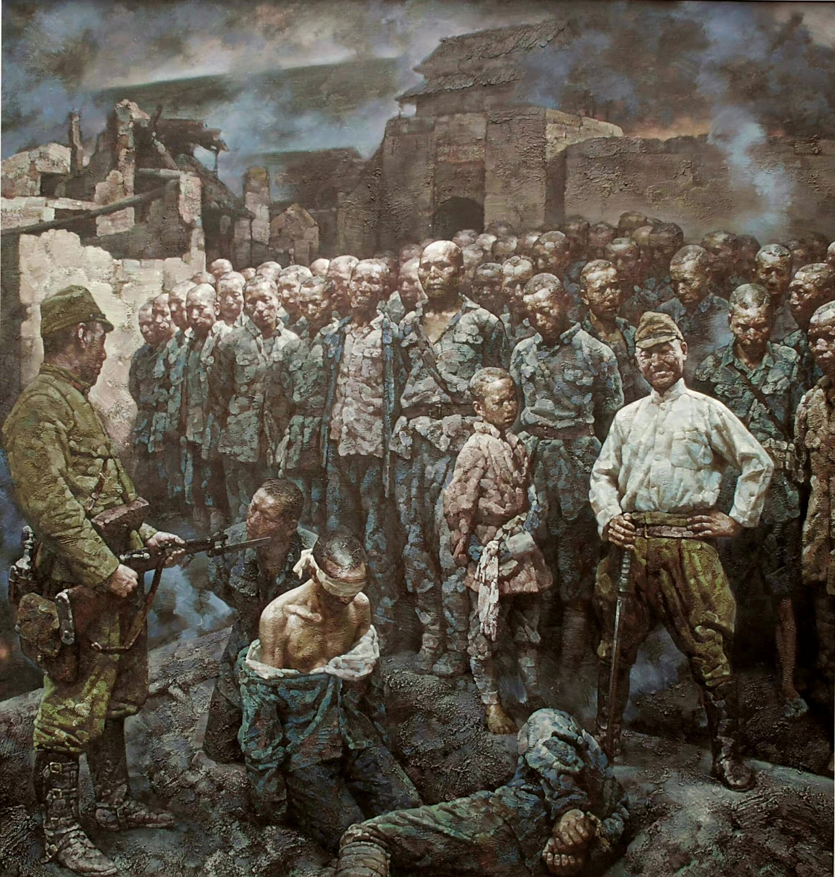 王海鸥老师作品,中国美术家协会会员;重庆大学历史题材油画研究创作