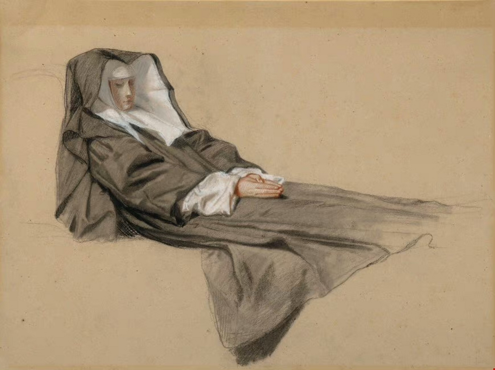 经典素描 —— 法国学院派(academicism)画家:伊西多尔·皮尔斯