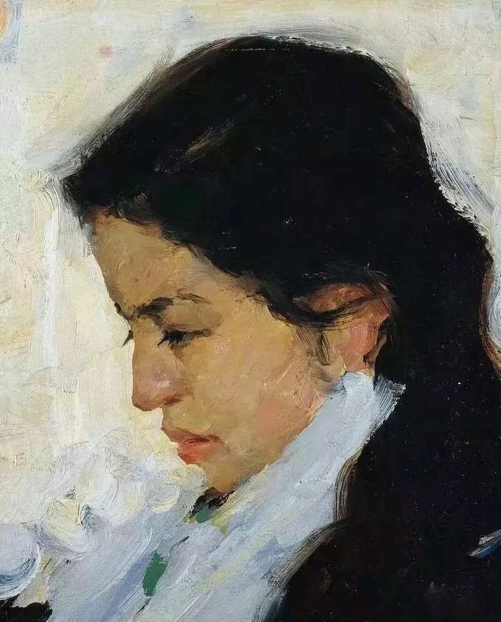 罗工柳油画作品欣赏#艺术生