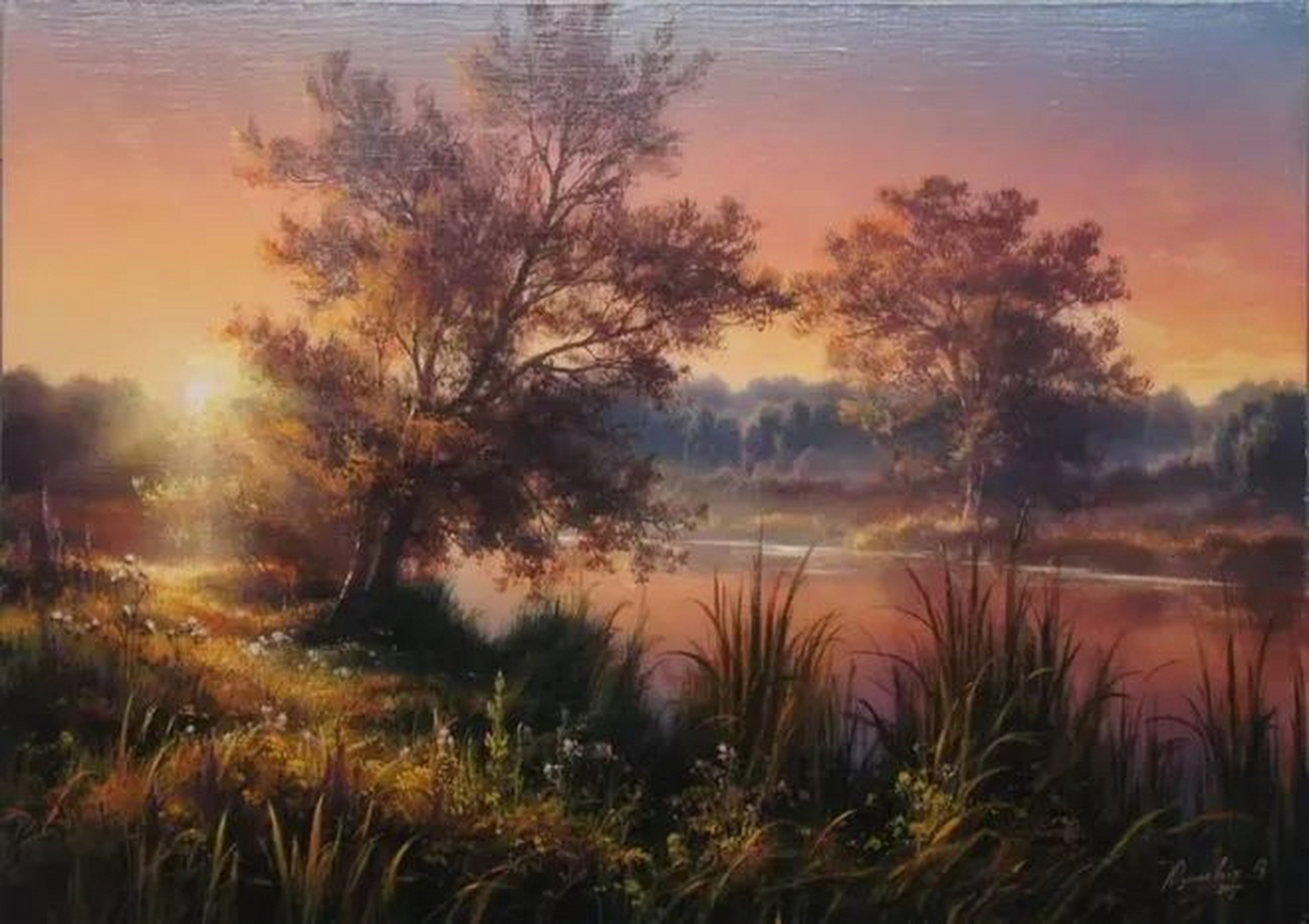 白俄罗斯艺术家 维克多  油画风景欣赏#艺术生