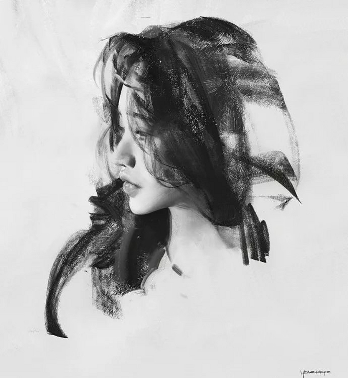 超唯美素描,柯一正作品欣赏#艺术生