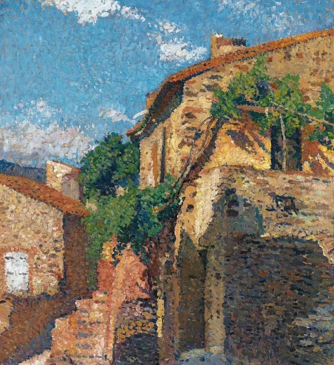 法国印象点彩画家享利·马丁风景作品欣赏#艺术生