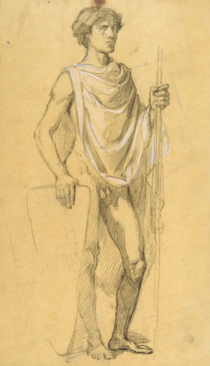 经典素描 —— 法国学院派(academicism)画家:伊西多尔·皮尔斯
