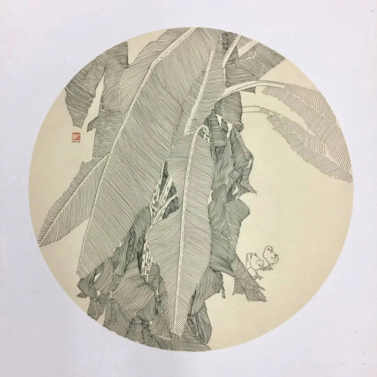 用钢笔线条寻找田园诗意,作者:陈焕雄.#艺术生