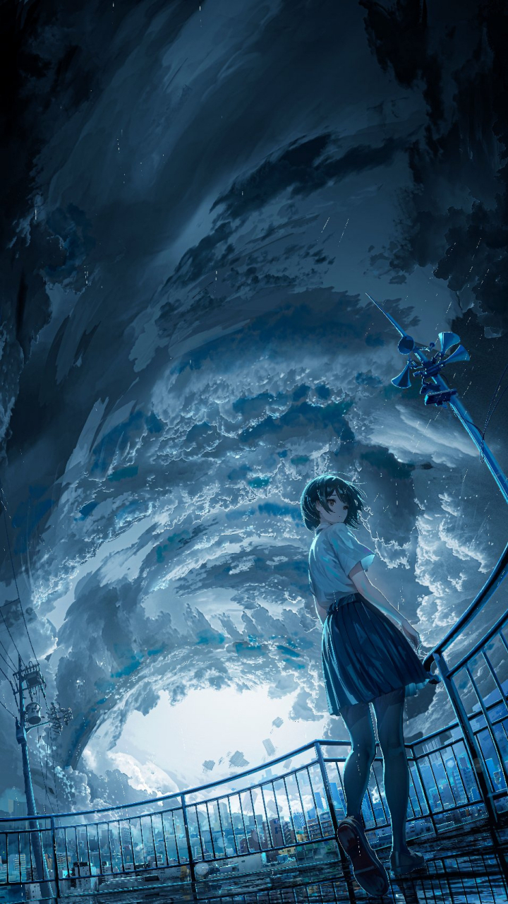 插画师chooco作品,他的作品一种神秘蓝,吸引着观者.#艺术生