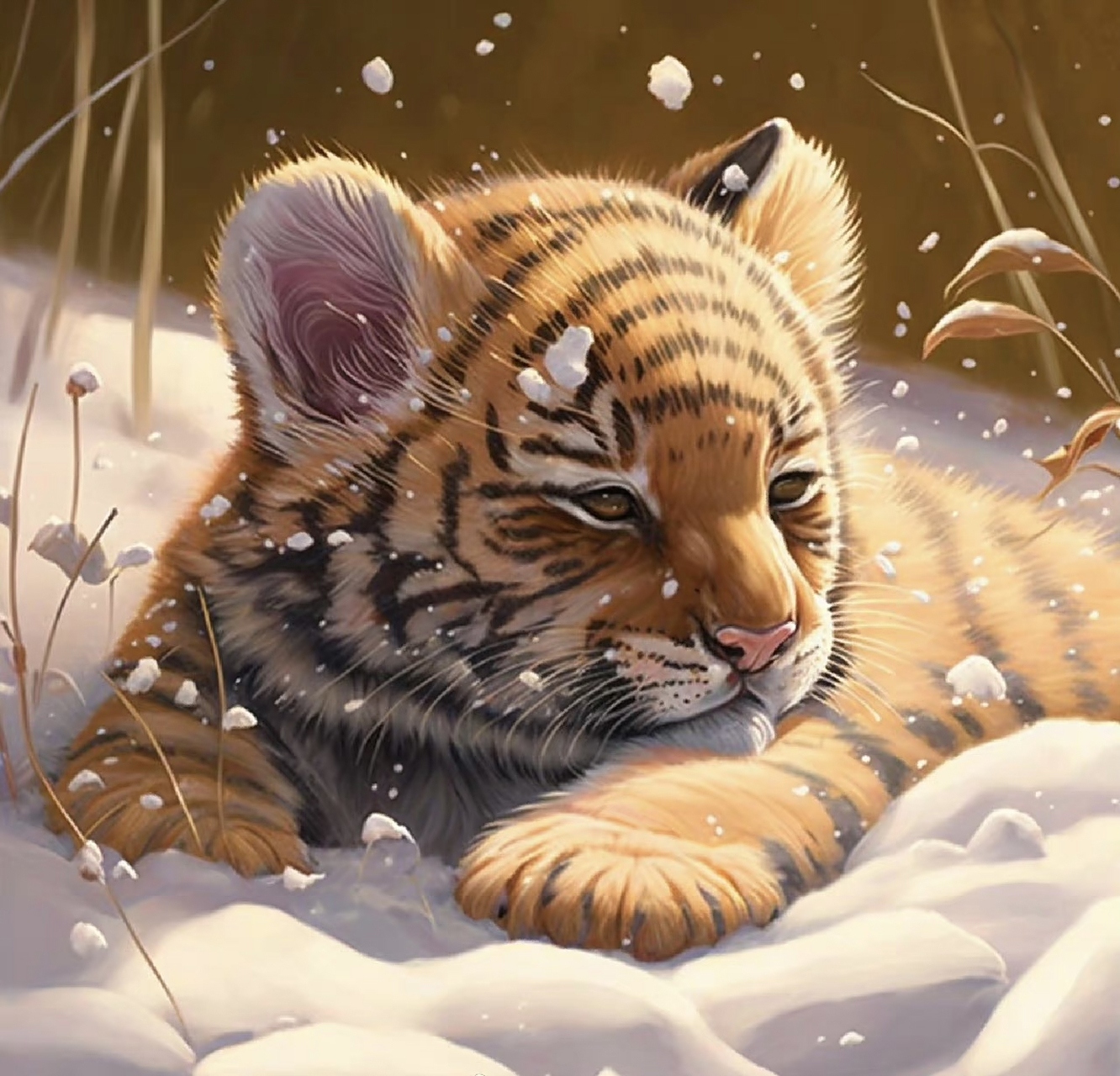 小萌虎,新手慎养哟#艺术生