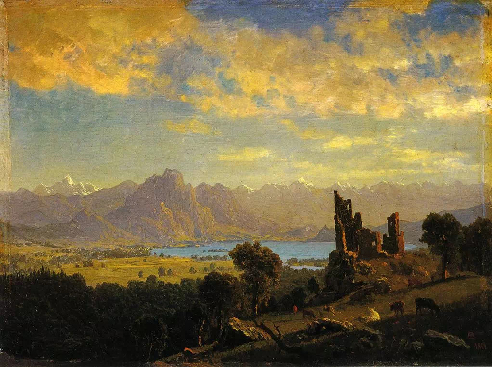 艾伯特·比尔兹塔德 albert bierstadt 1830-1902 美国风景画家