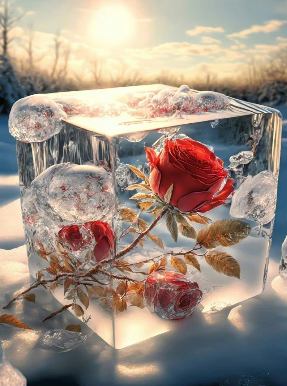 美得好悲伤 / 冰封玫瑰#艺术生