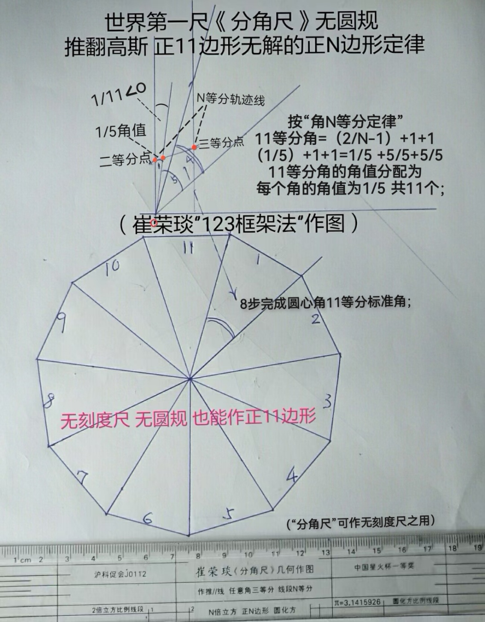 高斯解开的17边形图片图片