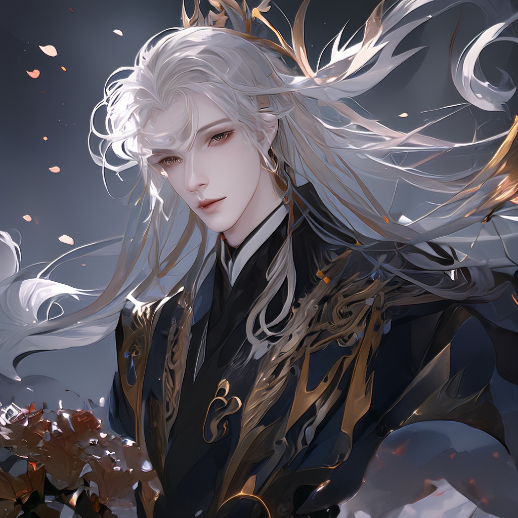 神秘剑客现身!白发飘逸,黑衣如墨,他仿佛是暗夜中的利刃,神秘而冷 ..