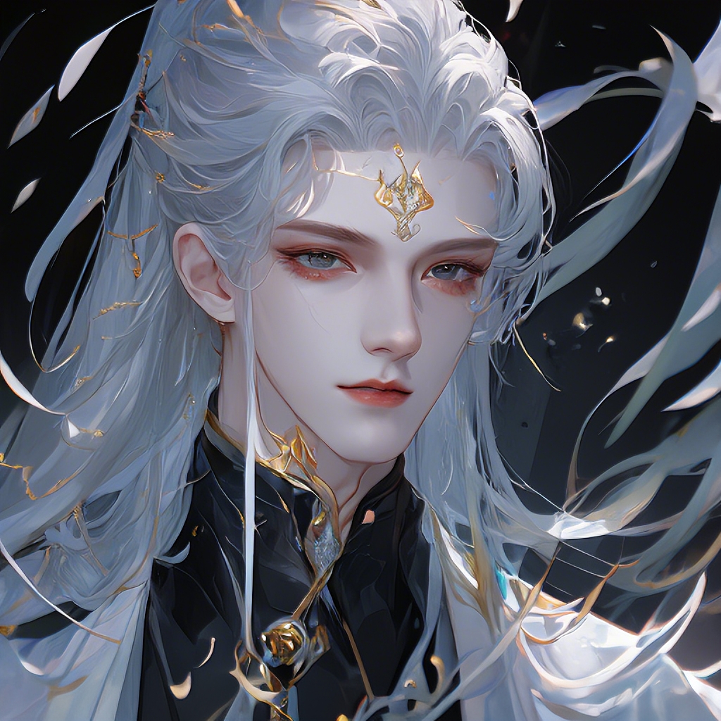 神秘剑客现身!白发飘逸,黑衣如墨,他仿佛是暗夜中的利刃,神秘而冷 ..