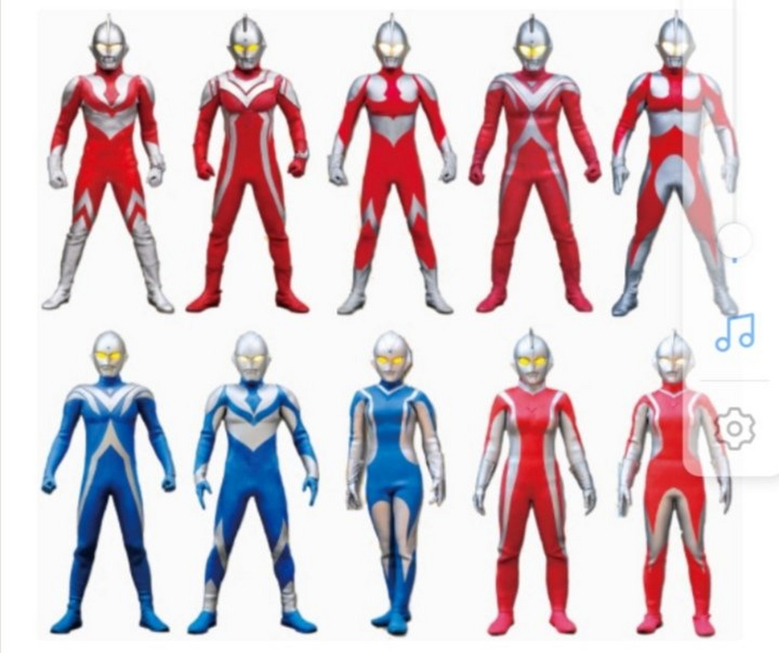 这是我从贴吧里找到的一堆光之国龙套居民的图片,但是仔细看看这个第