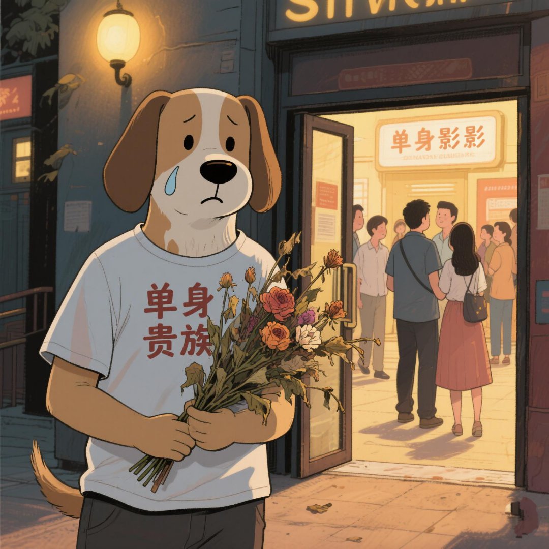 哈哈,单身我是单身狗图片